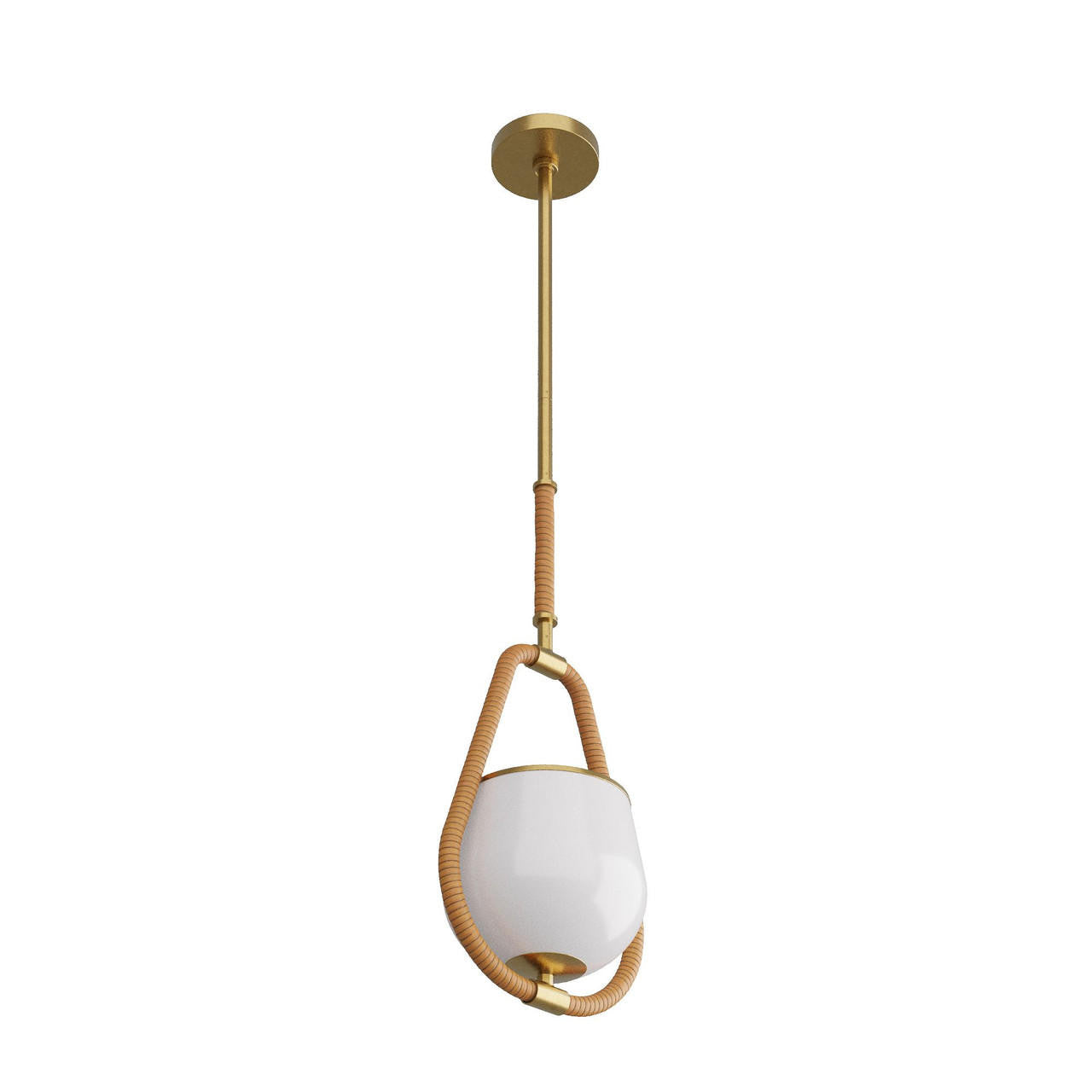 Arteriors Home Arlie Pendant Antique Brass detail