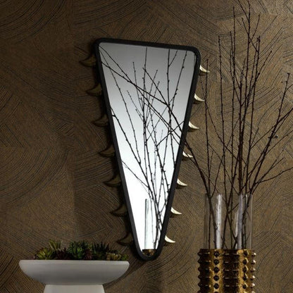 Arteriors Home Arroyo Mirror, Natural Iron, Antique Brass, Plain, 36"H (WMI21 3QPC3)