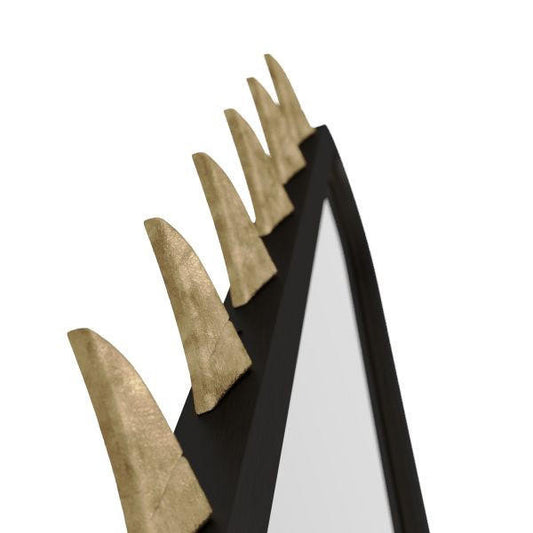 Arteriors Home Arroyo Mirror, Natural Iron, Antique Brass, Plain, 36"H (WMI21 3QPC3)