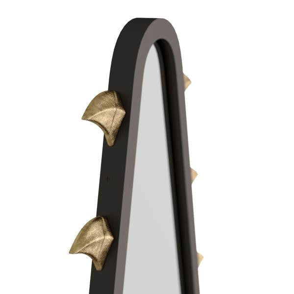 Arteriors Home Arroyo Mirror, Natural Iron, Antique Brass, Plain, 36"H (WMI21 3QPC3)