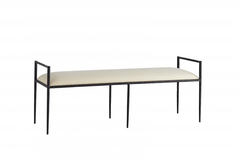 Arteriors Home Barbana Bench White Muslin