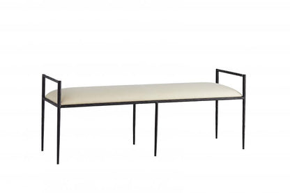Arteriors Home Barbana Bench White Muslin