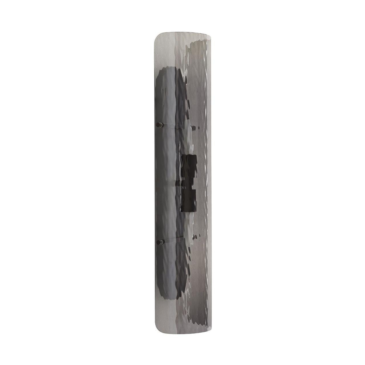 Arteriors Home Bend Wall Sconce, 2-Light, Smoke Glass, Blackened Steel, 26"H (DA49015 3MPM4)