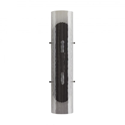 Arteriors Home Bend Wall Sconce Smoke, Blackened Steel