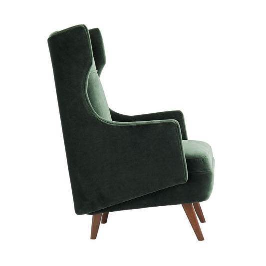 Arteriors Home Budelli Wing Chair Forest Velvet detail