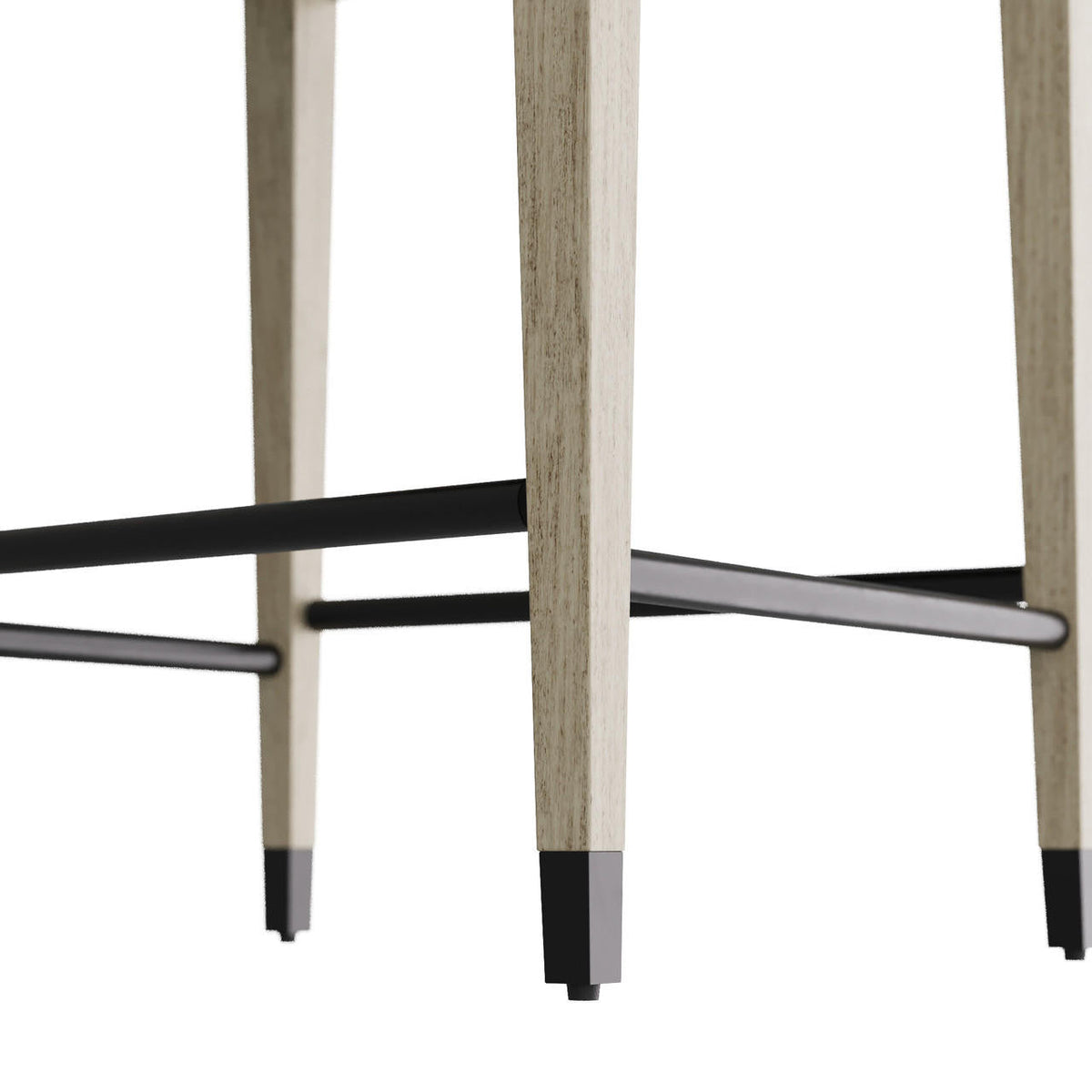 Burdock Counter Stool Ebony Leather