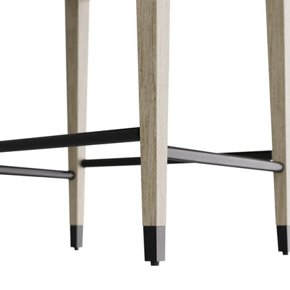 Burdock Counter Stool Ebony Leather