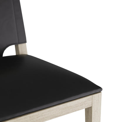 Burdock Counter Stool Ebony Leather