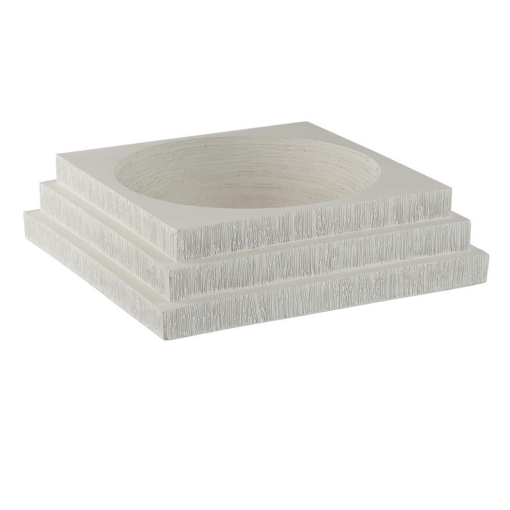 Arteriors Home Carlisle Centerpiece Matte White Plaster