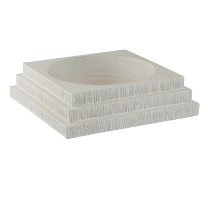 Arteriors Home Carlisle Centerpiece Matte White Plaster