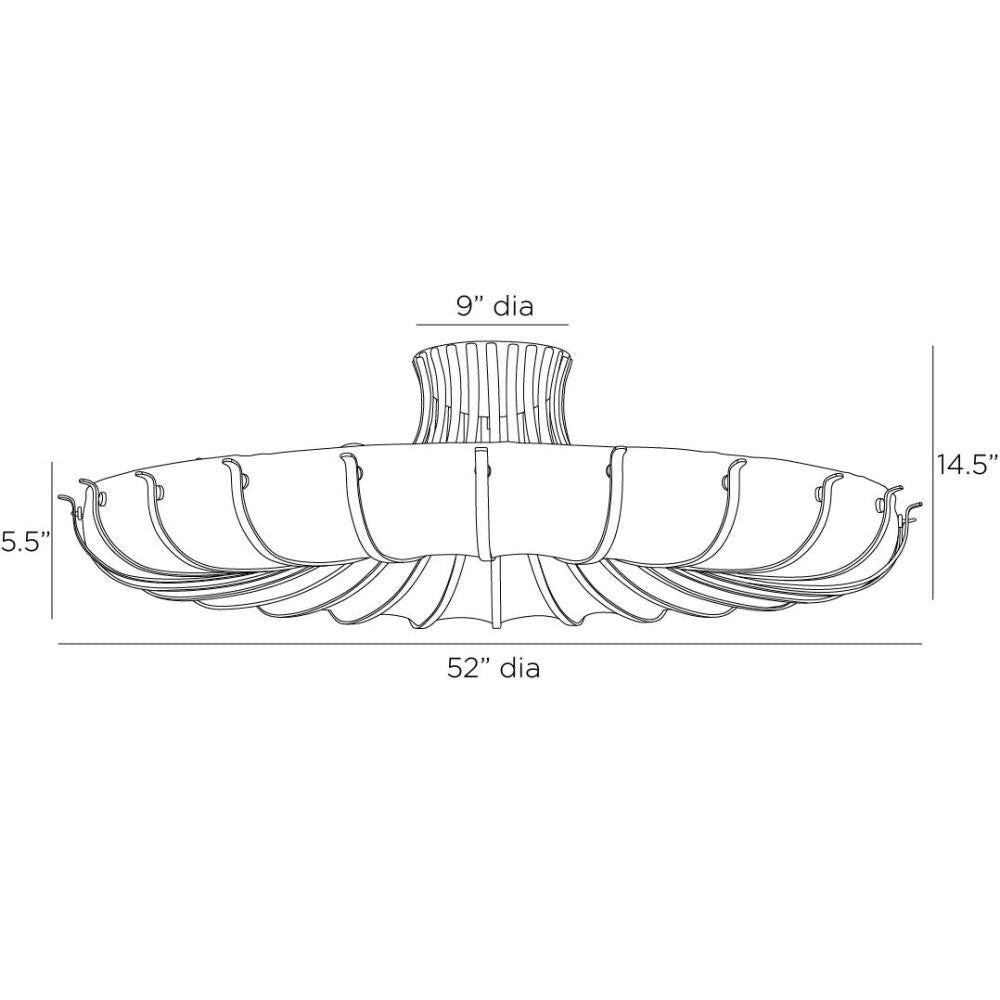 Arteriors Home Chambers Flush Mount