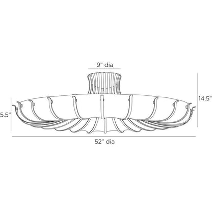 Arteriors Home Chambers Flush Mount