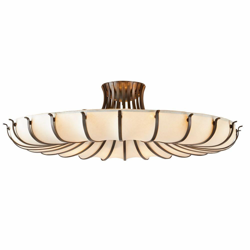 Arteriors Home Chambers Flush Mount Ivory, English Bronze