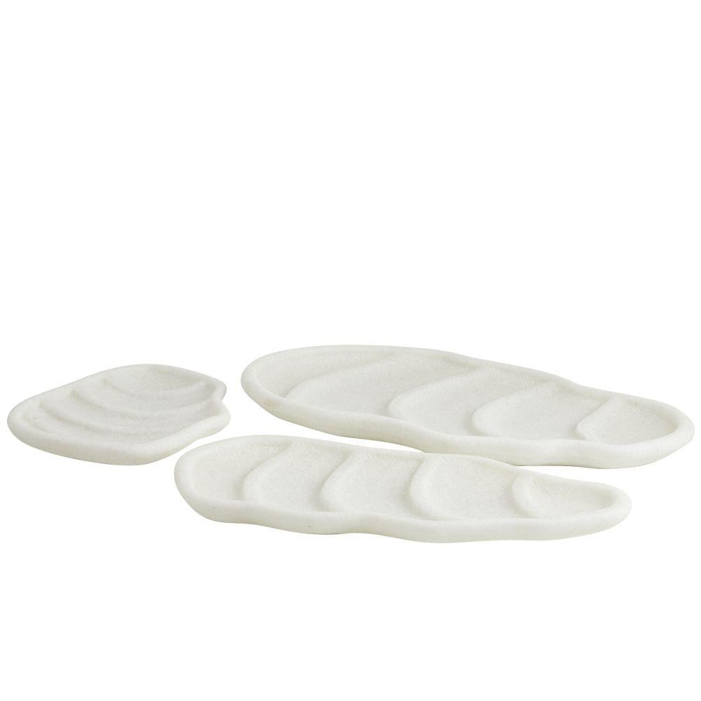 Arteriors Home Chesapeake Trays, Set of 3 Ivory