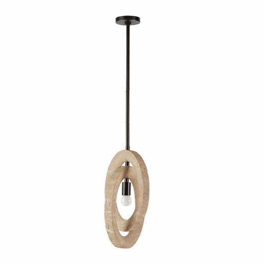 Arteriors Home Collins Pendant Faux Travertine