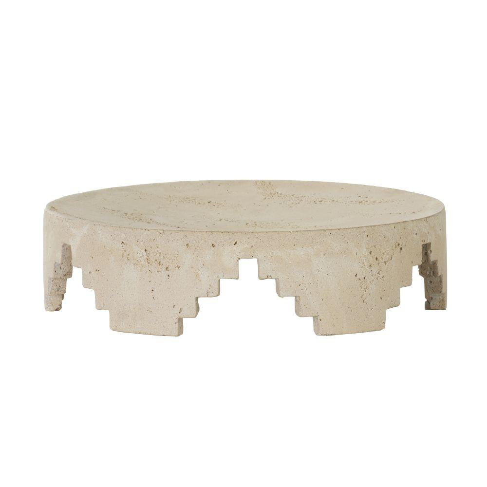 Arteriors Home Cornwall Centerpiece Faux Travertine