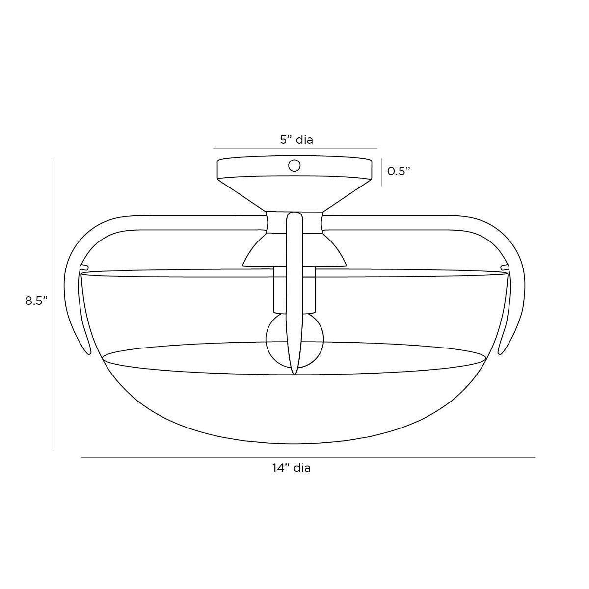 Arteriors Home Corona Flush Mount