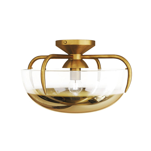 Arteriors Home Corona Flush Mount Gold Ombre