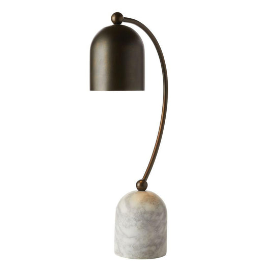 Arteriors Home Daley Desk Table Lamp Gray Flower, Marble