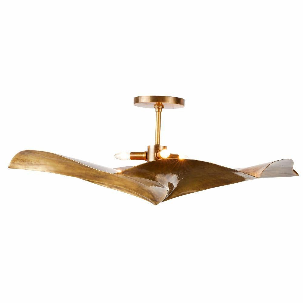 Arteriors Home Daniella Flush Mount Vintage Brass