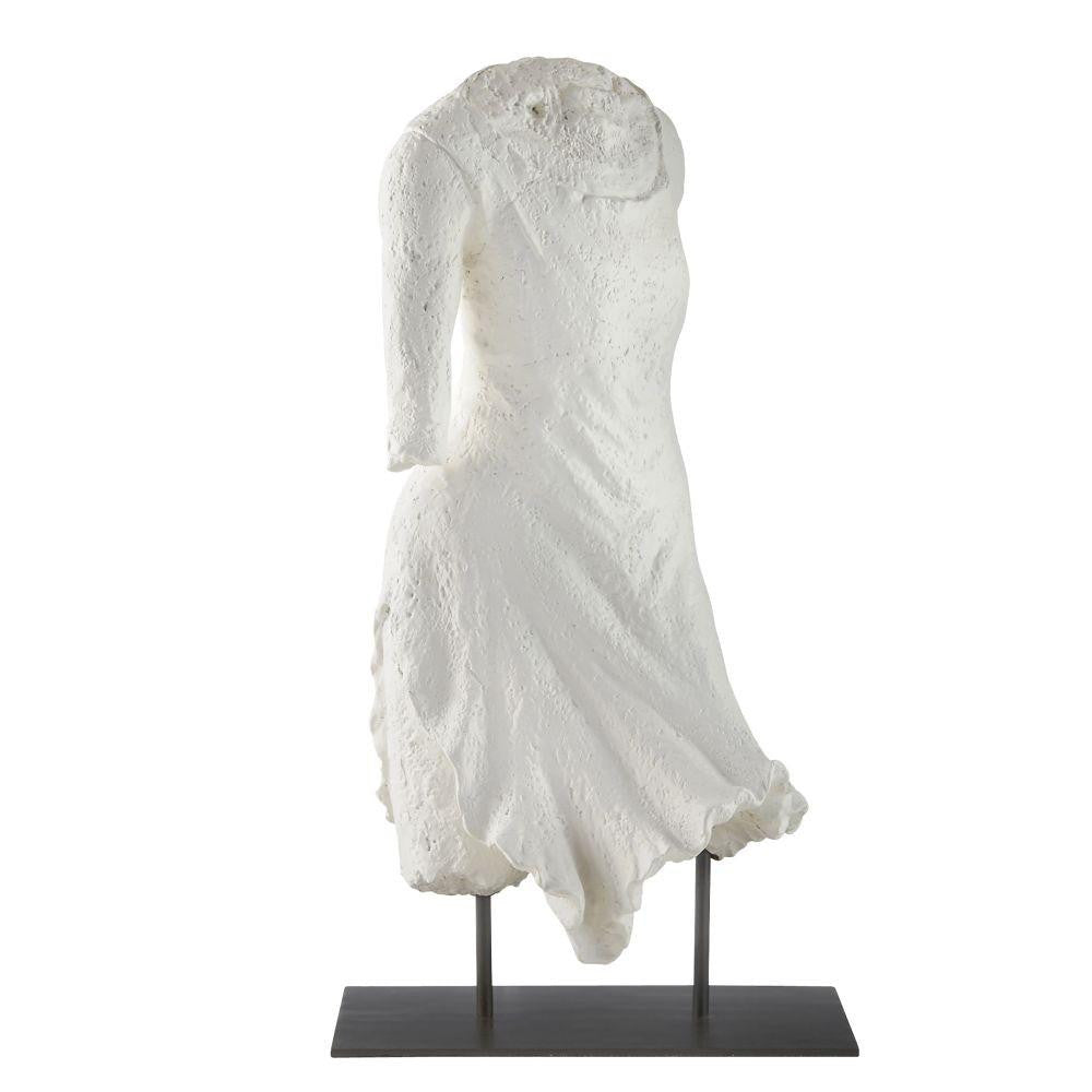 Arteriors Home Decilia Sculpture Matte White Plaster