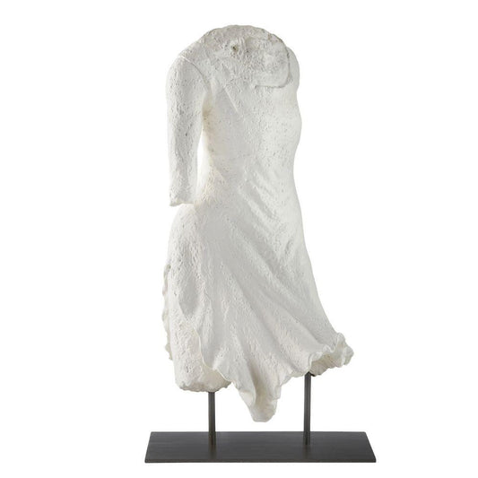 Arteriors Home Decilia Sculpture Matte White Plaster