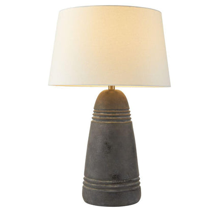 Arteriors Home Django Table Lamp Matte Charcoal, Terracotta