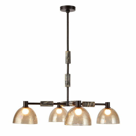 Arteriors Home Eli Chandelier Blackened Iron