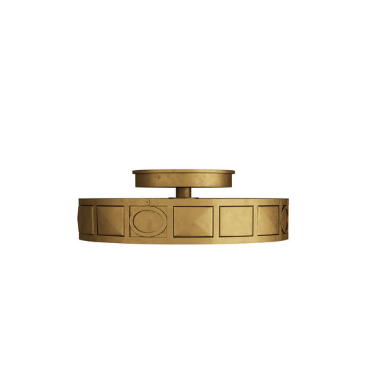 Arteriors Home Empire Flush Mount Antique Brass