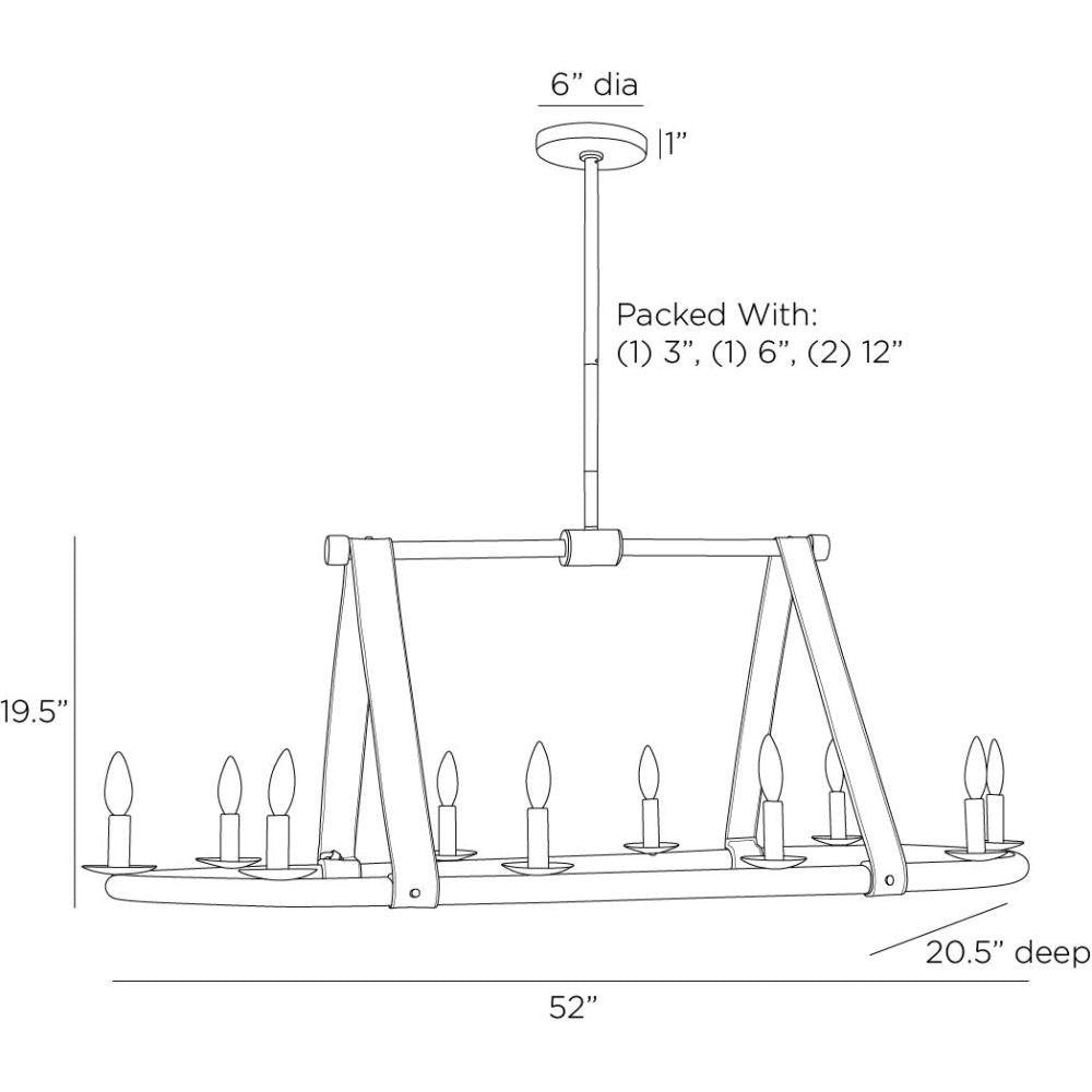 Arteriors Home Englewood Linear Chandelier