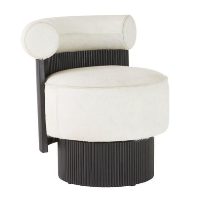 Arteriors Home Erhart Accent Chair White Hair on Hide