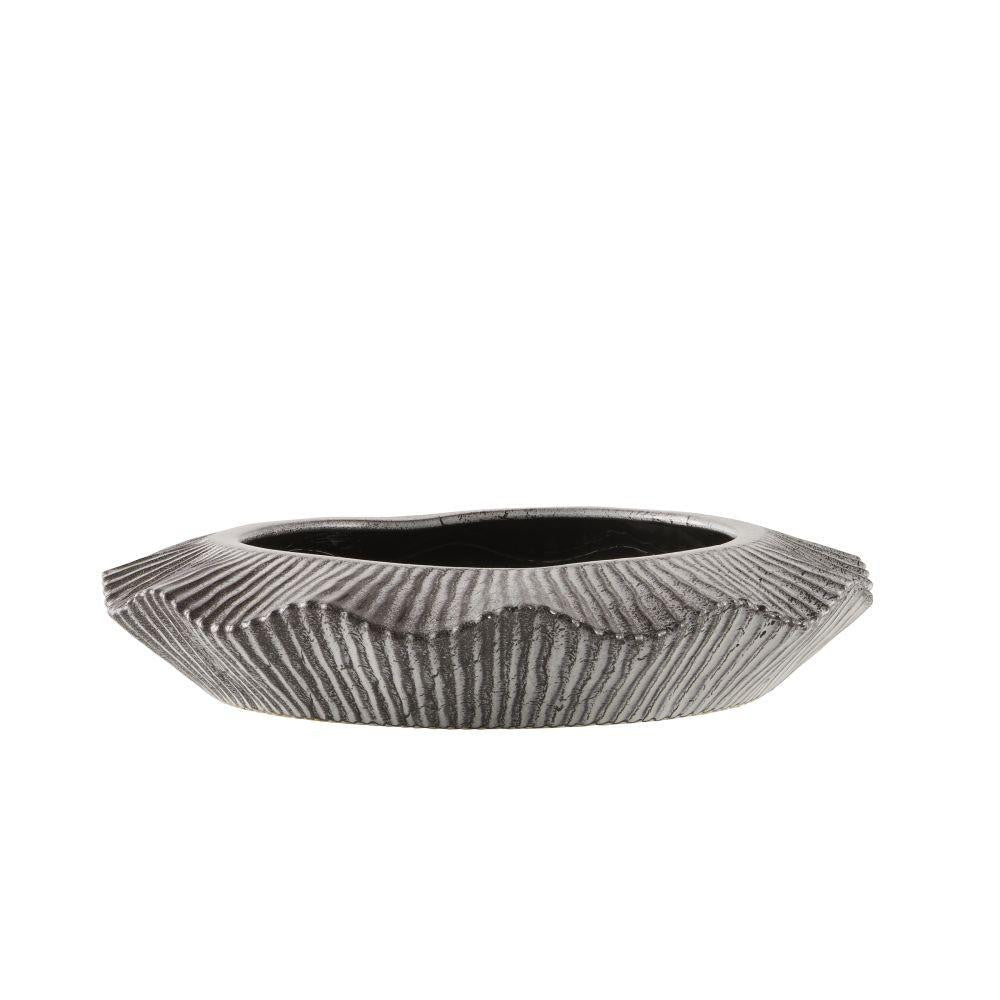 Arteriors Home Escada Planter Platinum Crackle, Clear
