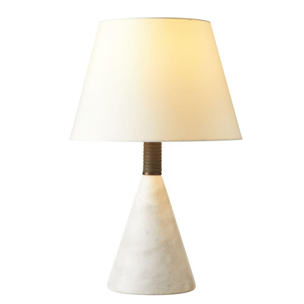 Arteriors Home Everly Table Lamp White, Marble