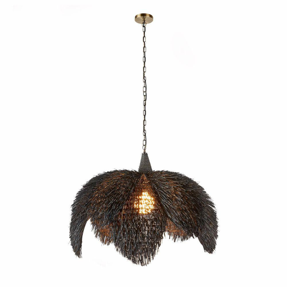 Arteriors Home Ezra Pendant Black Wash