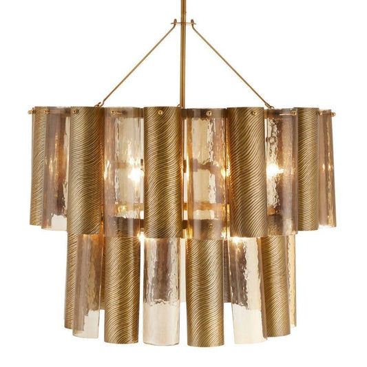 Arteriors Home Faramond Chandelier Vintage Brass