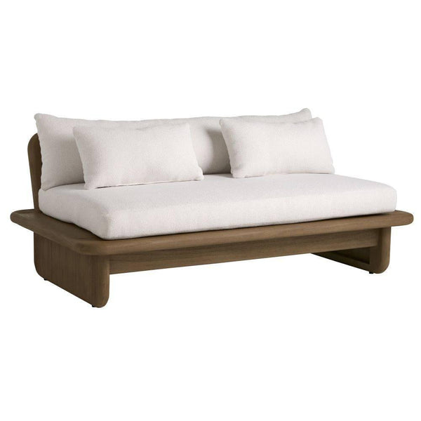 Arteriors Home Fargo Outdoor Settee Shale Outdoor Texture