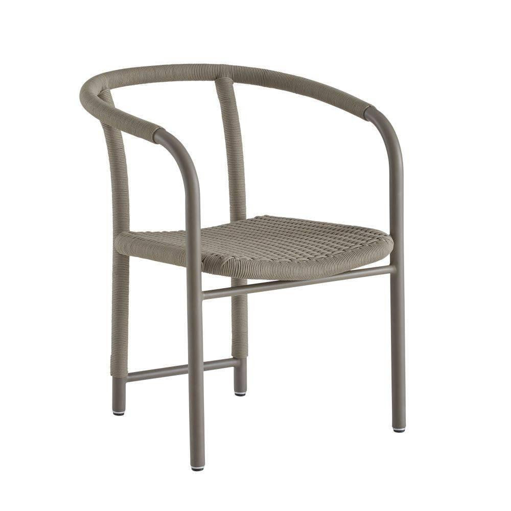 Arteriors Home Feller Outdoor Dining Chair Fossil Synthetic Rope