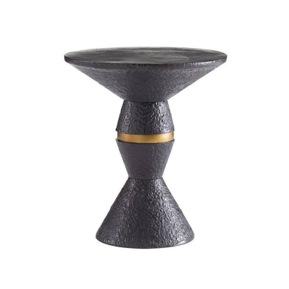 Arteriors Home Floyd End Table Blackened Bronze, Antique Brass
