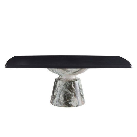Arteriors Home Forgey Dining Table Ebony, Verde Faux Marble