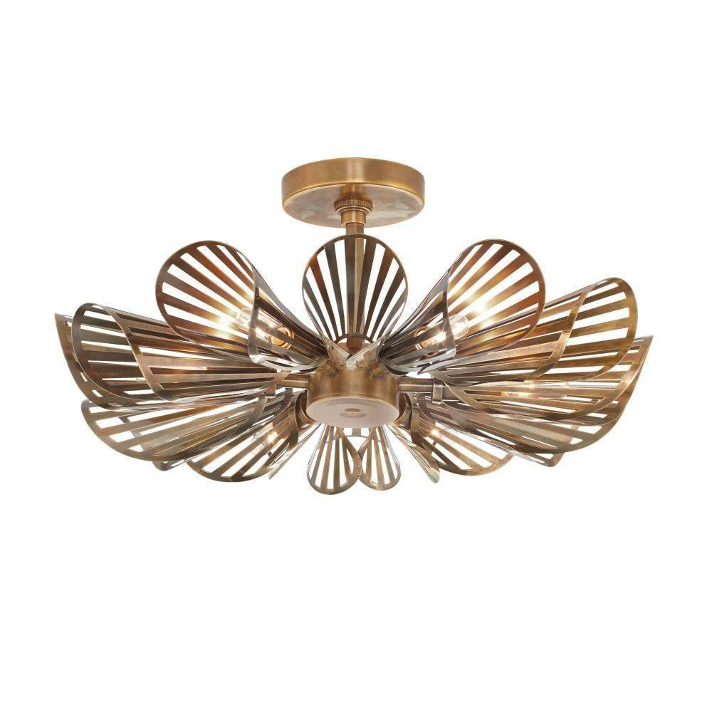 Arteriors Home Francesca Flush Mount Vintage Brass