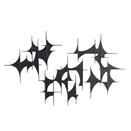 Arteriors Home Freya Wall Plaques, Set of 3 Blackened Iron
