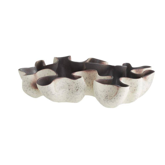 Arteriors Home Frontera Centerpiece Sparrow Reactive, Gunmetal Reactive