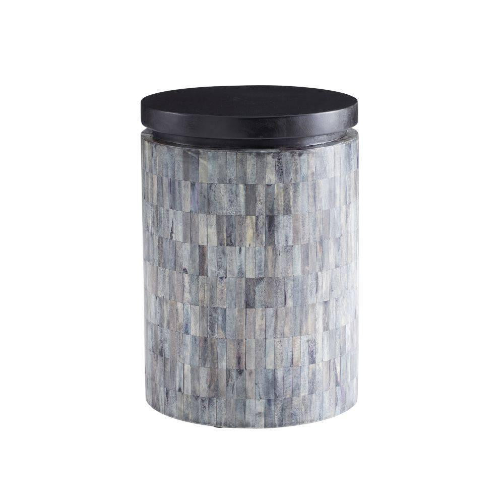 Arteriors Home Garner Accent Table Ebony, Natural Gray