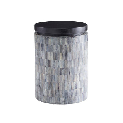 Arteriors Home Garner Accent Table Ebony, Natural Gray