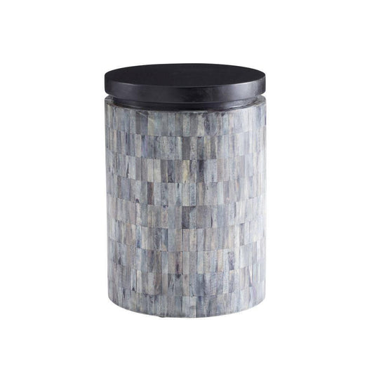Arteriors Home Garner Accent Table Ebony, Natural Gray