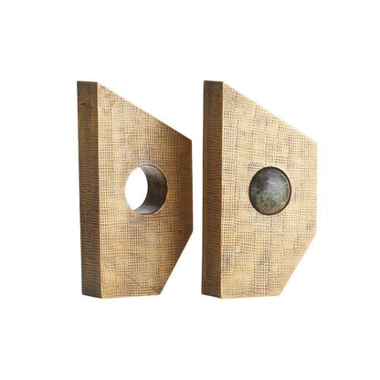 Arteriors Home Garrick Bookends, Set of 2 Antique Brass, Jungle