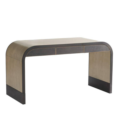 Arteriors Home Gaston Desk Chamois Gray, Ebony, Bronze, Antique Brass