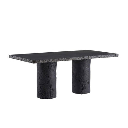 Arteriors Home Gemini Outdoor Dining Table Matte Carbon