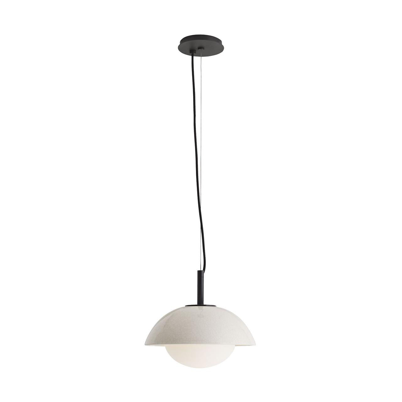 Arteriors Home Glaze Pendant Ivory Stained Crackle