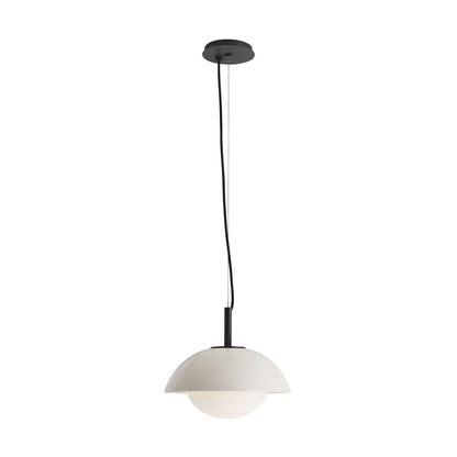 Arteriors Home Glaze Pendant Ivory Stained Crackle
